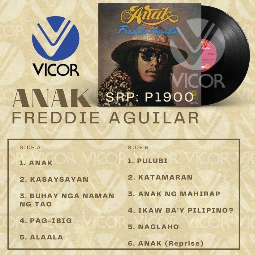 Freddie Aguilar - Anak LP (Vicor Reissue)