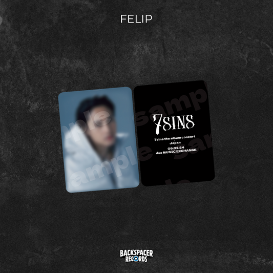 FELIP 7sins Japan Exclusive Photocard