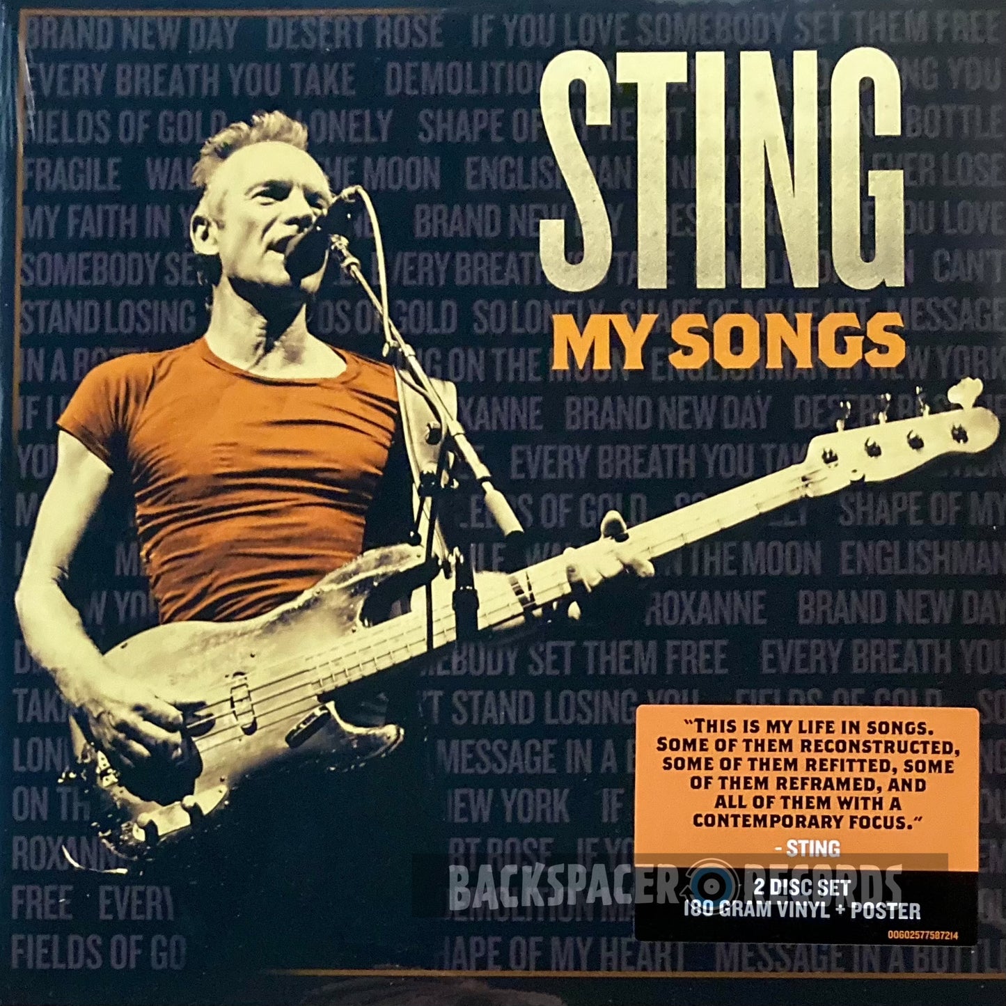 Sting - My Songs 2-LP (Sealed)