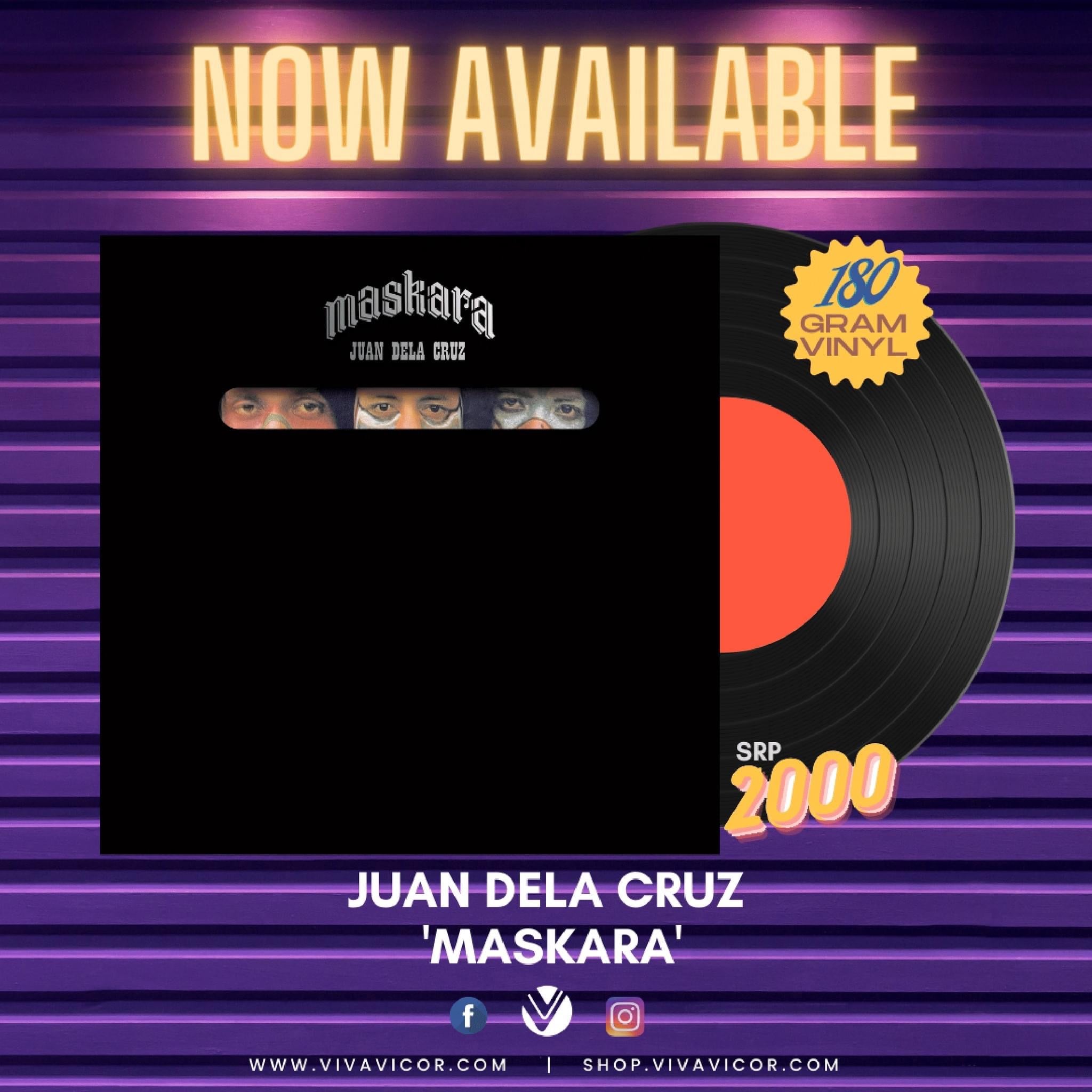 Juan Dela Cruz Maskara LP Vicor Reissue Backspacer Records